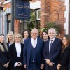 Director Mary Lowe with some of her team outside Mary E Lowe in Park Street Lytham