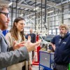 Maya Ellis MP With Mark Taylor In The Engineering Department CREDIT Callum Pilkington