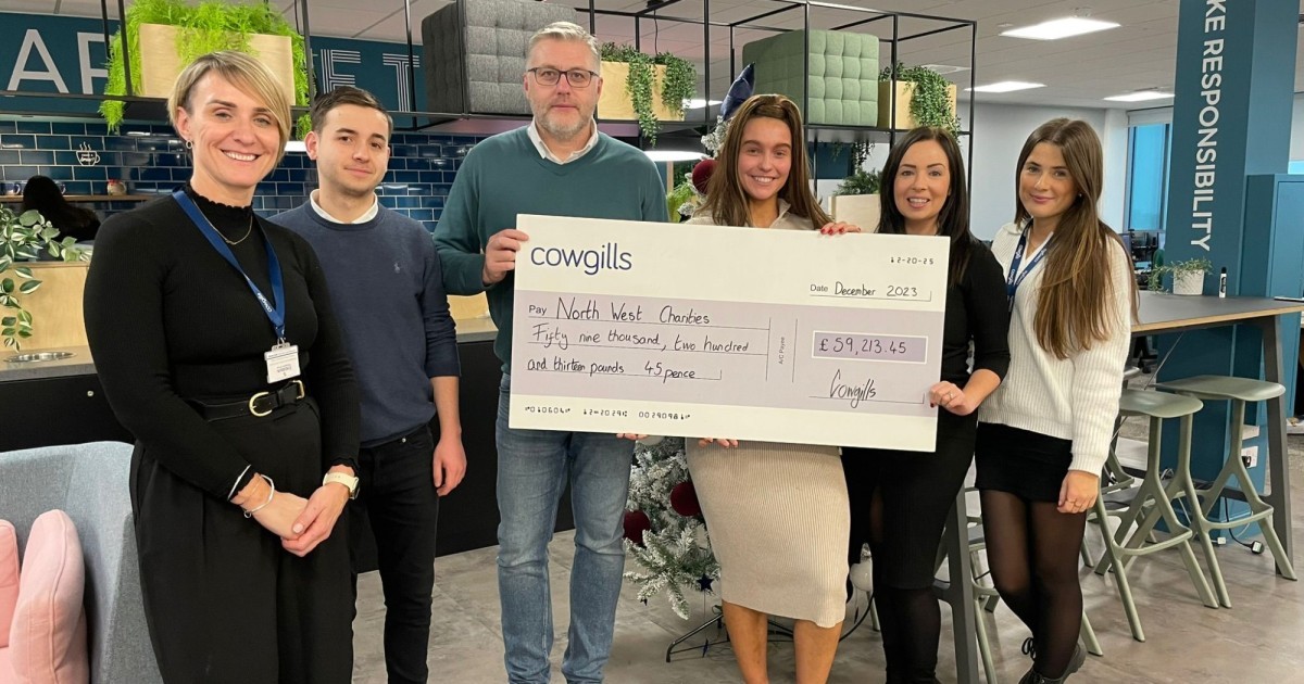 Cowgills raises £59,000 for charity to celebrate 40 years in business ...