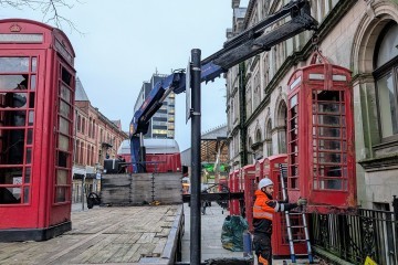 Telephone boxes in December 2024