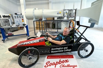 Dr John Barker from Accrington and Rossendale College in their entry for the 2024 Soapbox Challenge.jpg.jpg
