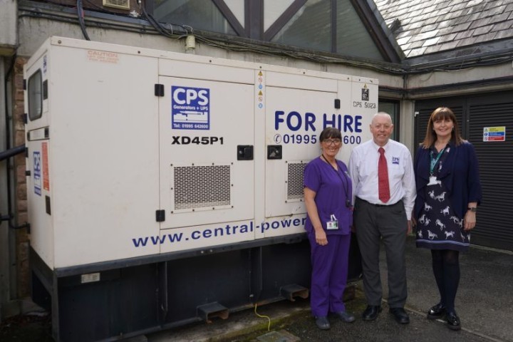 St John's Hospice get donation of second backup generator 