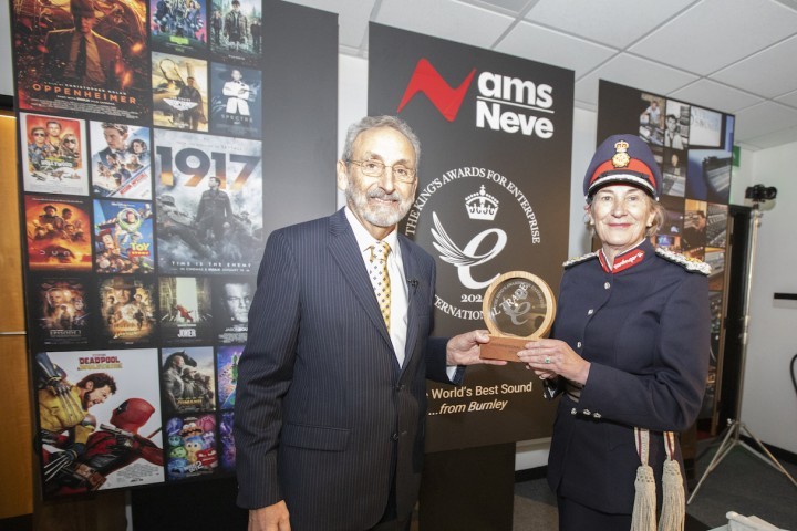 Mark Crabtree Obe Accepting A Kings Award For Enterprise From The Lord Lieutenant Of Lancashire Press