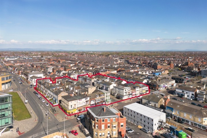 Aerial photo of Multiversity in Blackpool