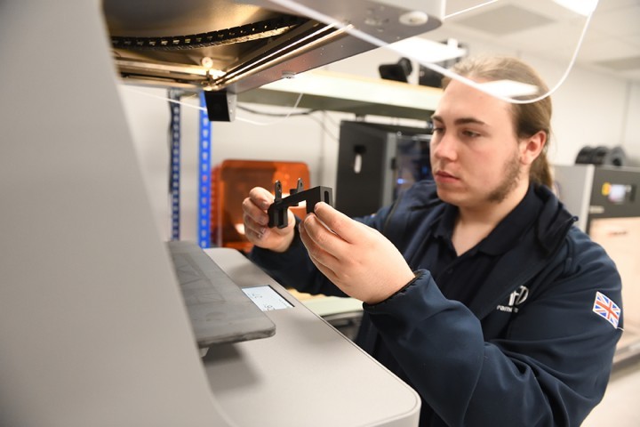 Apprentice Thomas Renshaw At Work In One Of The New Units At Airframe Designs