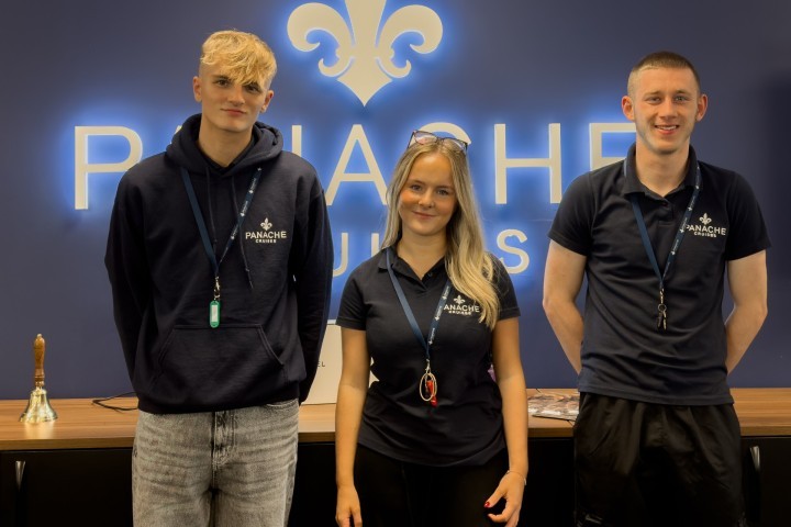 Henry Livesey, Molly Brooks and Tom Holding