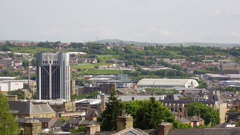 Blackburn town landscape