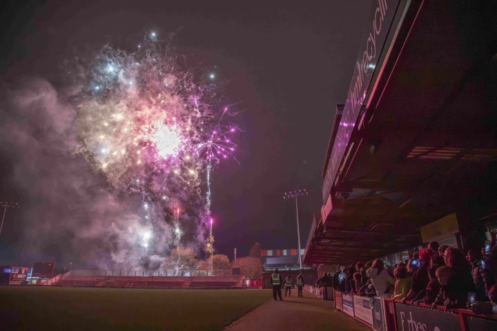 Crowds enjoyed a spectacular fireworks display at the Wham Stadium.jpg.jpg