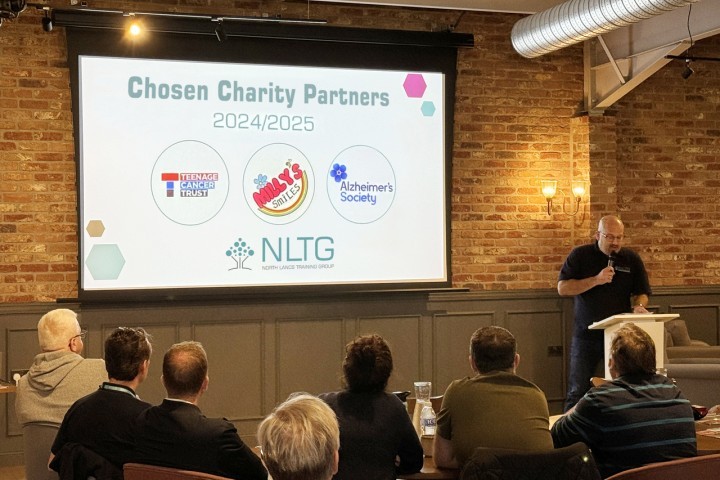 NLTGs chosen charity partners for the next 12 months were announced at the companys latest team meeting held at Accrington Stanleys Wham Stadium.jpg.jpg